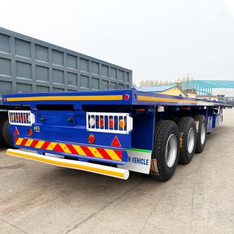 Tri Axle 40 ft Flatbed Trailer Truck