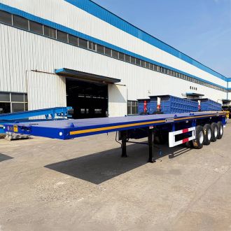 4 Axle 80 ton Flatbed Truck Trailer