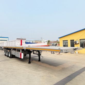 Tri Axle Flatbed Truck Trailer