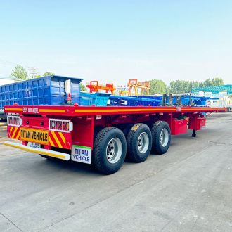 Heavy Duty 40 Foot 3 Axle Flatbed Trailer
