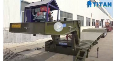 Multi Types of Removable Gooseneck Lowboy Trailer